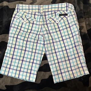 Fox, plaid capris, size 1